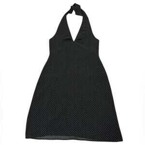 Vintage Smart Set Y2k 90s Womens 11 Halter Mini Dress Party Edgy Goth Romantic